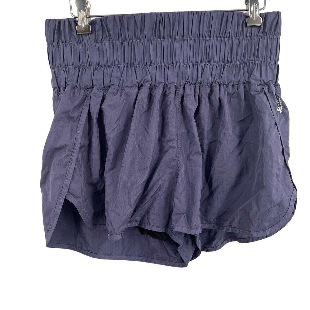 Free People Athletic Shorts The Way Home Purple Gym Workout Travel Hike Large